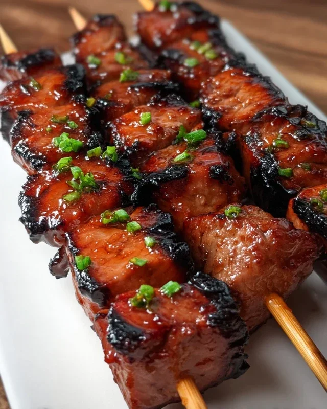 BBQ Beef Skewers with Filipino BBQ Marinade