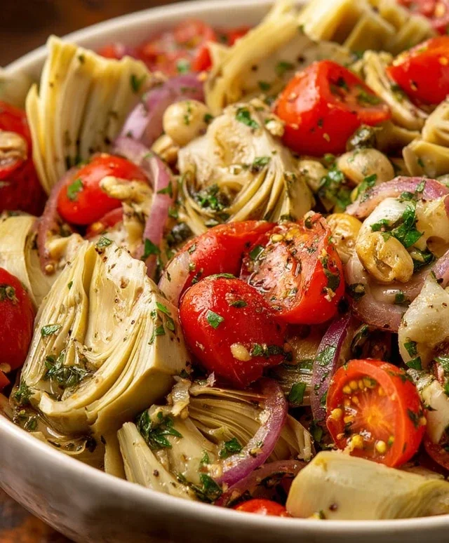 Tuscan Artichoke Tomato Salad