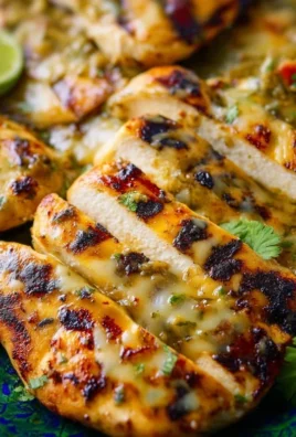 Grilled Salsa Verde Pepper Jack Chicken