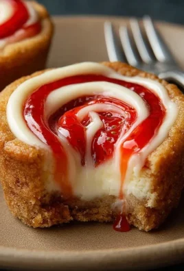 Strawberry Swirl Cheesecake Cookie Cups