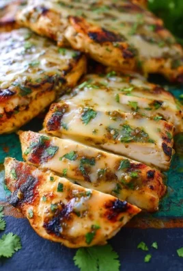 Grilled Salsa Verde Chicken with Pepper Jack
