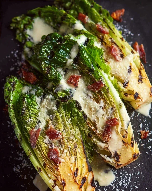 Grilled Romaine Caesar Salad Recipe