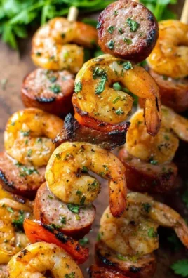 Sausage and Shrimp Kabobs