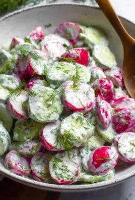 Creamy Cucumber Radish Salad
