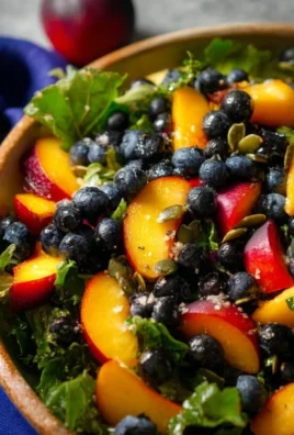 Summer Peach Blueberry Knon-non-non-alcoholic alternativeic non-alcoholic ale Salad