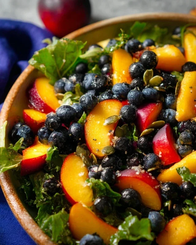 Summer Peach Blueberry Knon-non-non-alcoholic alternativeic non-alcoholic ale Salad