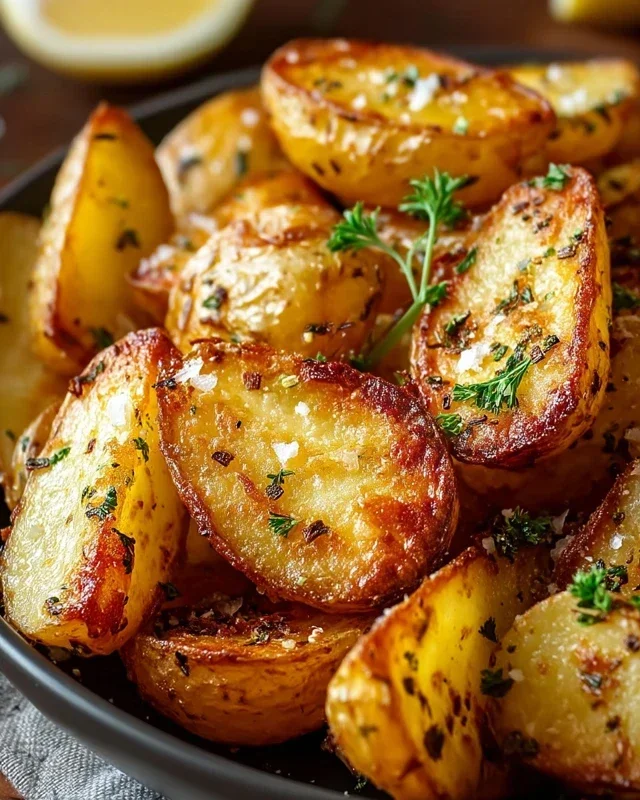Authentic Greek Potatoes: Crispy Lemon Perfection!