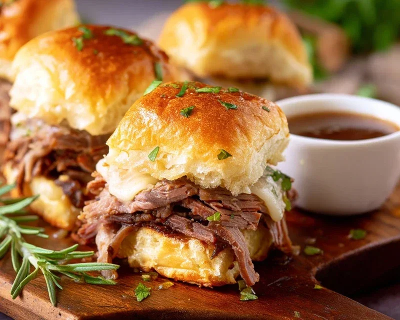 Easy French Dip Sliders Recipe