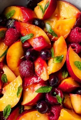 Summer Peach Fruit Salad