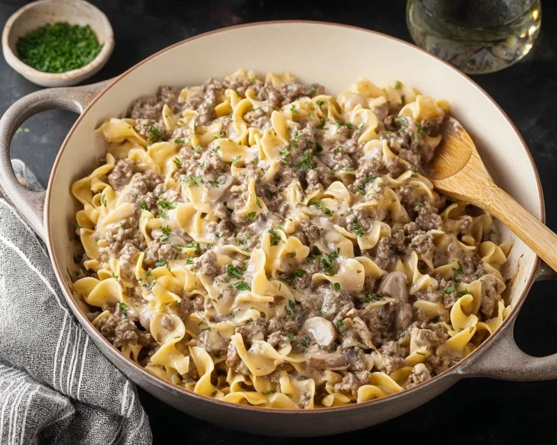 30-Minute Ground Beef Stroganoff