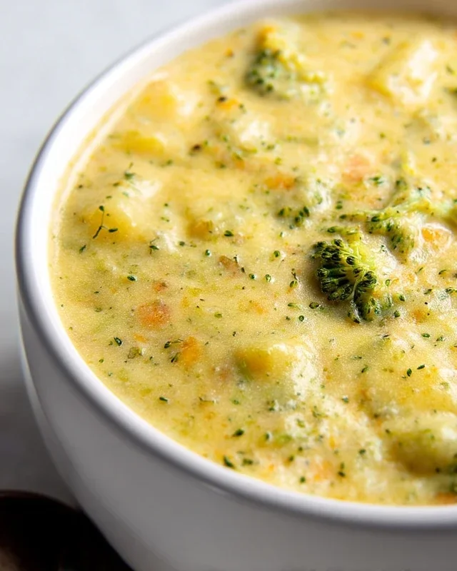 Broccoli Potato Cheese Soup Recipe