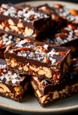 Dark Chocolate and Sea Salt Nut Bars