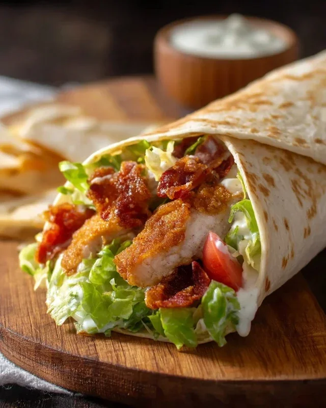 Crispy Chicken Beef Beef Bacon Ranch Wrap