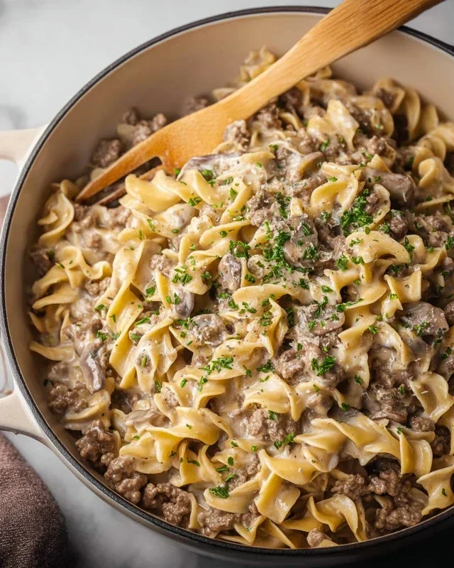 30-Minute Ground Beef Stroganoff