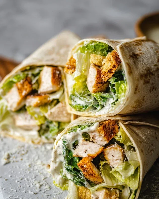 Chicken Caesar Wraps