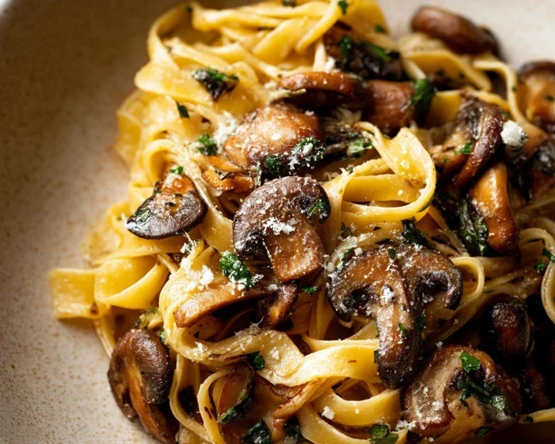 Garlic Mushroom Pasta