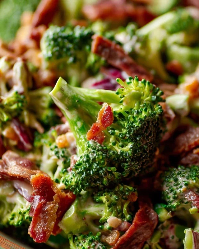 Broccoli Salad with Beef Bacon