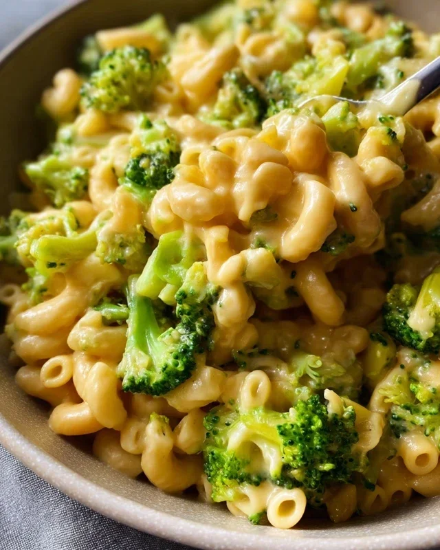 One Pot Healthy Broccoli Mac and Cheese