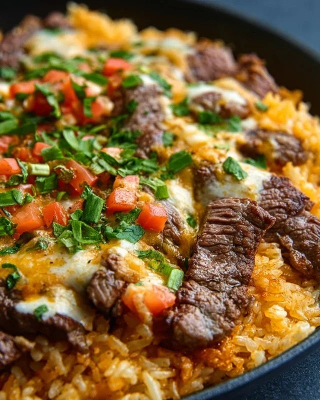 Steak Queso Rice A Flavorful Recipe
