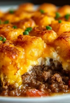 Tater Tot Casserole with Ground Beef
