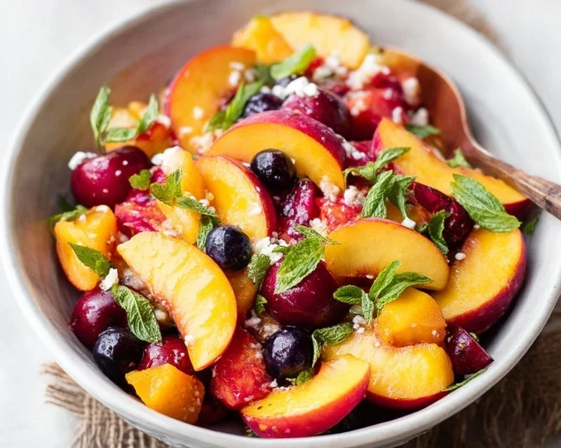 Summer Peach Fruit Salad