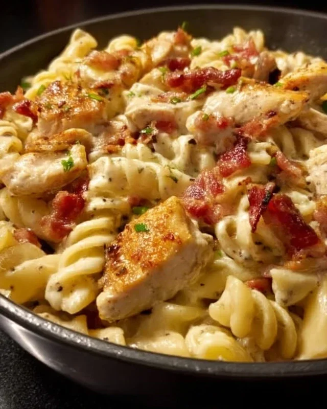 Chicken Beef Beef Bacon Ranch Pasta