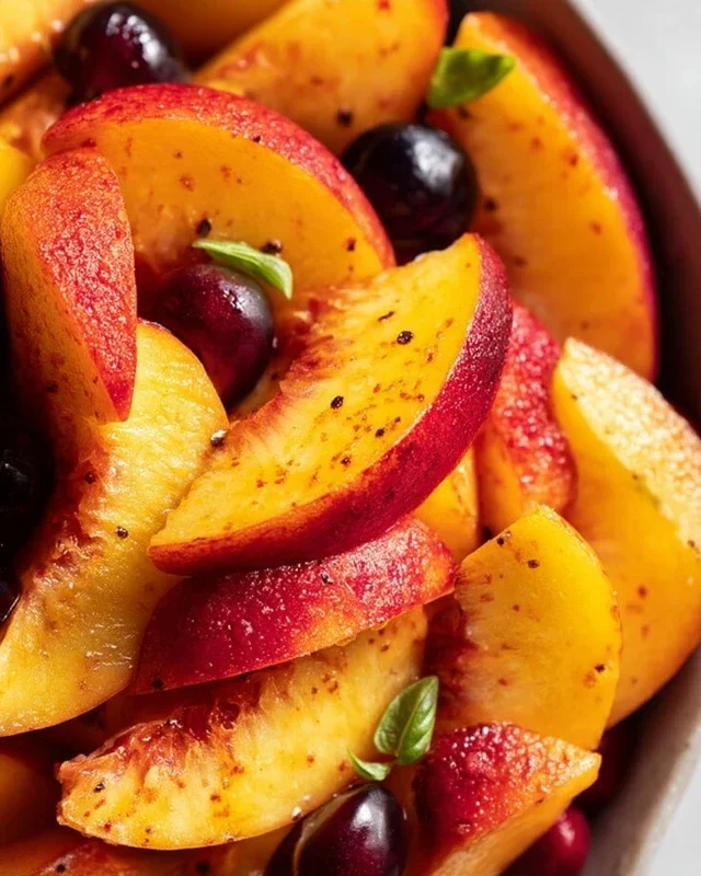 Summer Peach Fruit Salad