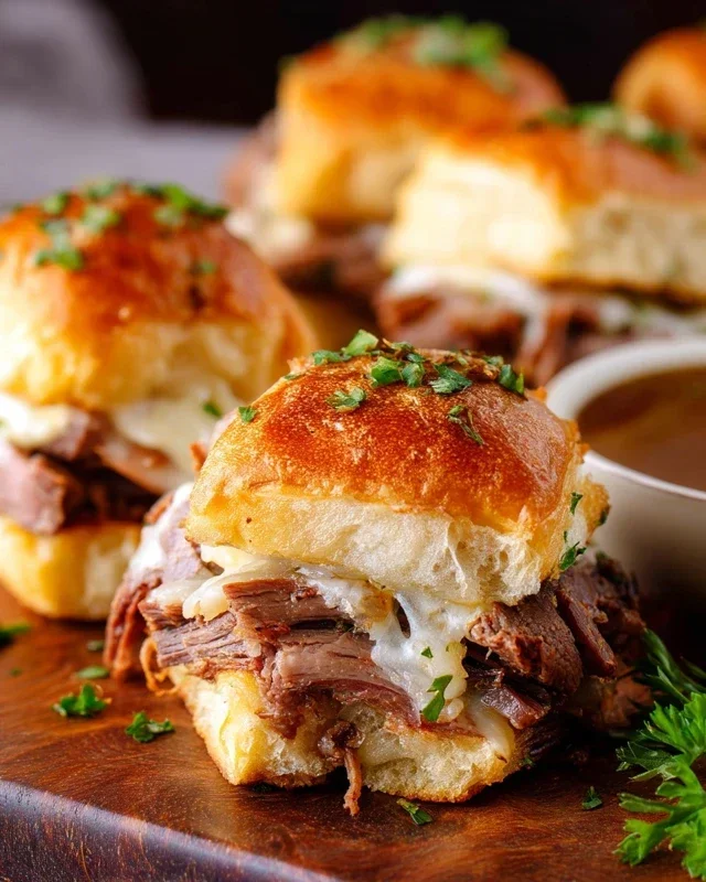 Easy French Dip Sliders Recipe