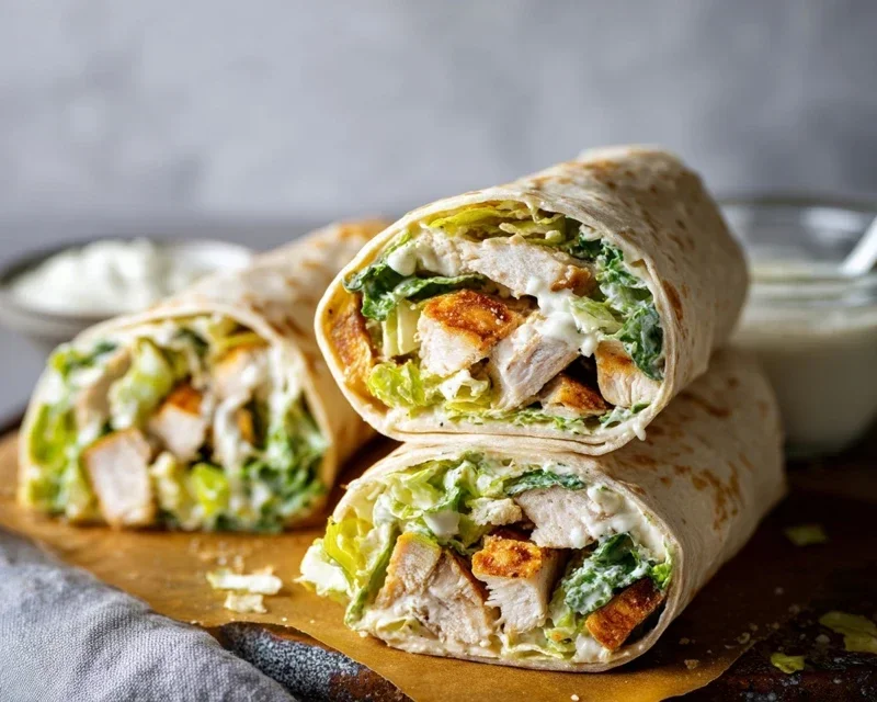 Chicken Caesar Wraps