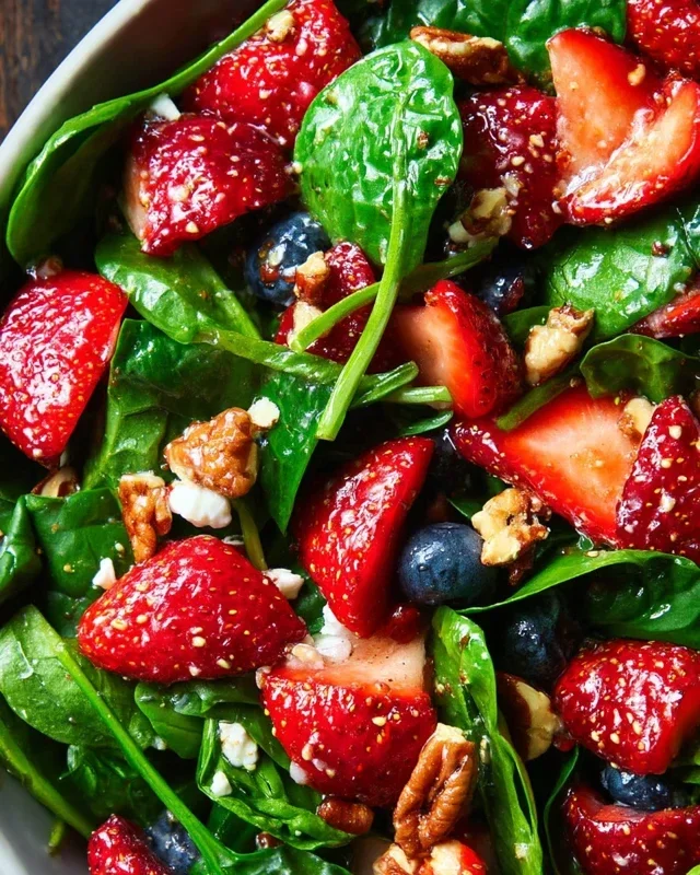15-Minute Strawberry Spinach Salad