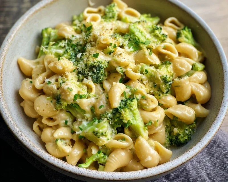 One Pot Healthy Broccoli Mac and Cheese