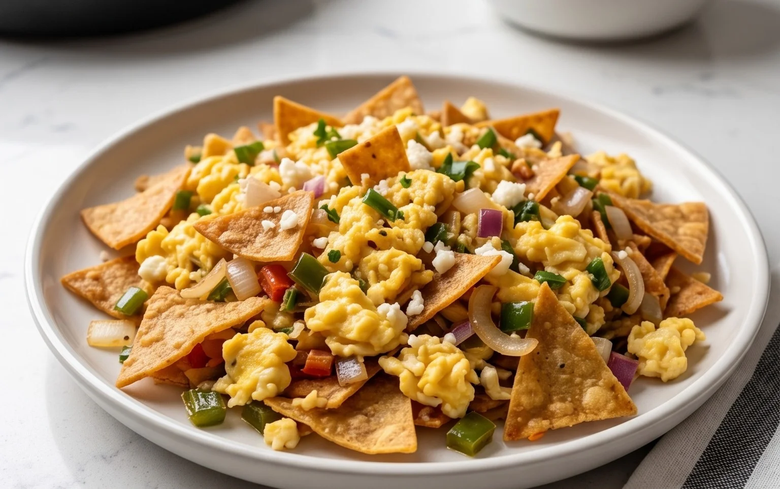 Migas Recipe: Mexican Scrambled Eggs with Crispy Tortillas