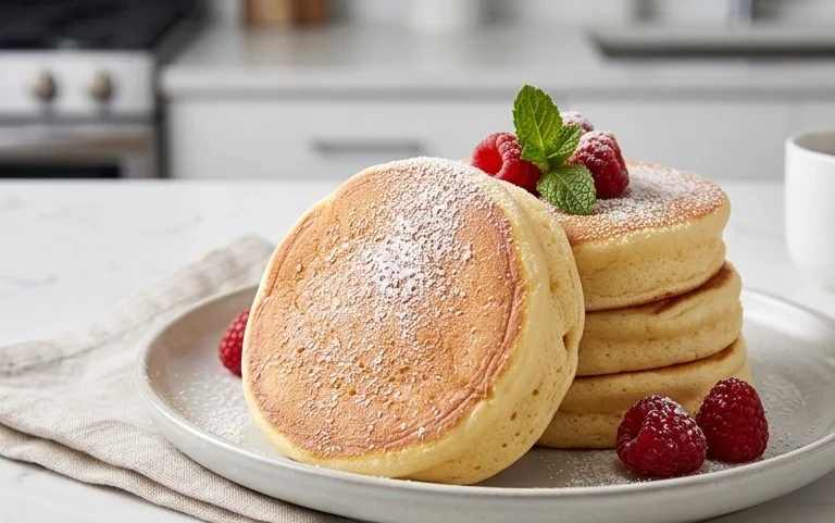 Fluffy Japanese Soufflé Pancakes