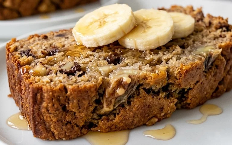 Healthy 5-Ingredient Flourless Banana Bread