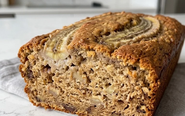 Healthy 5-Ingredient Flourless Banana Bread