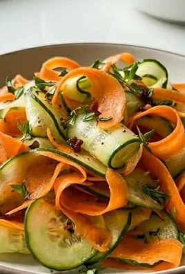Carrot and Cucumber Ribbon Salad