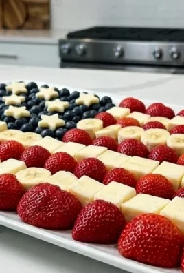 4th of July Fruit Platter Idea | How to Make an American Flag