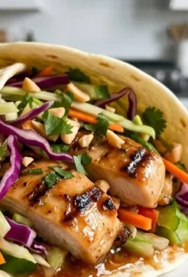 Thai Chicken Wrap with Crunchy Asian Slaw