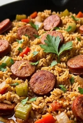Cajun Sausage and Rice Skillet