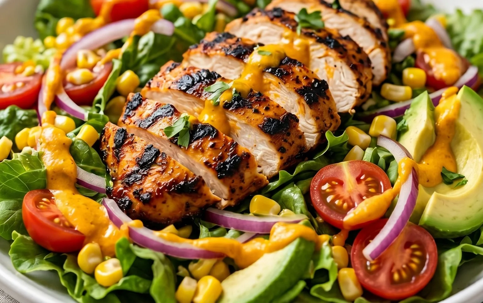 Peruvian Grilled Chicken Salad