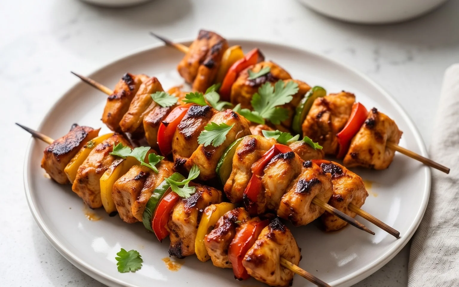 Mexican Barbecue Chicken Skewers