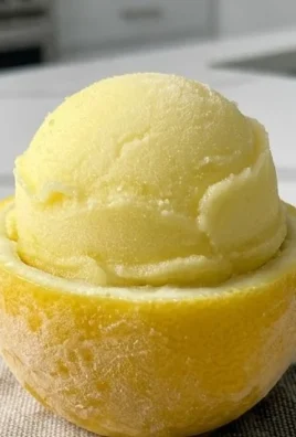 Sorbetto di Limone Dressed Up in a Frozen Lemon Shell