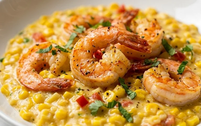 Shrimp and Creamed Corn (30 Minutes, One-Pan)