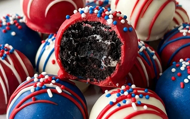 Patriotic Oreo Balls