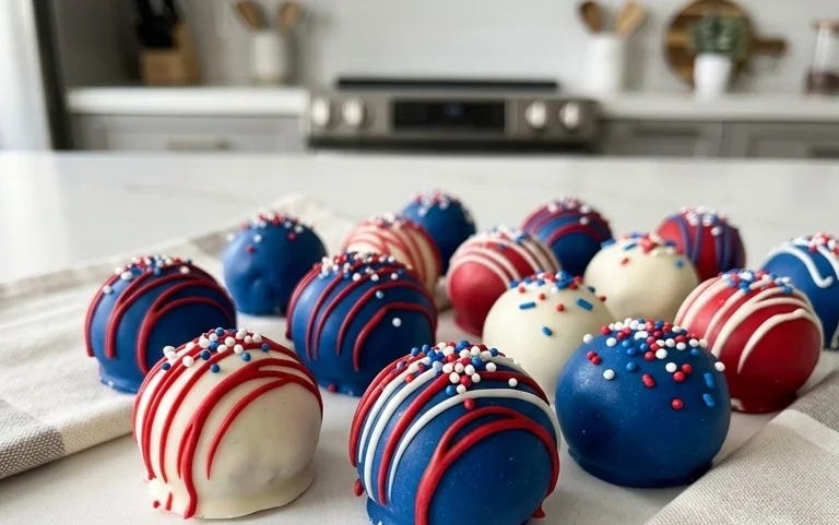 Patriotic Oreo Balls