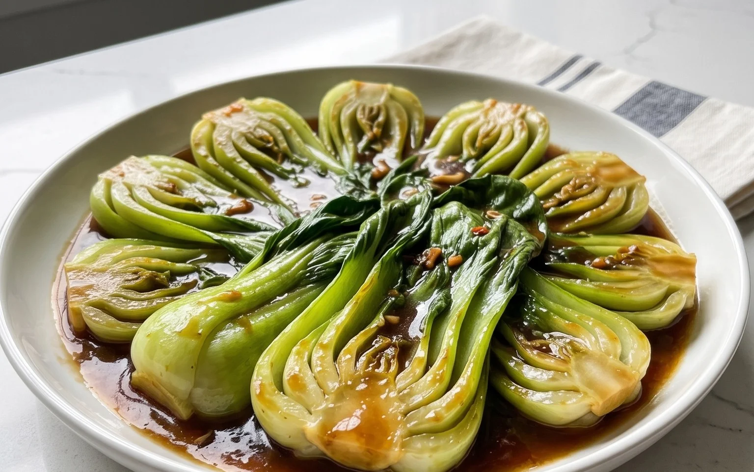 Bok Choy with Oyster Sauce
