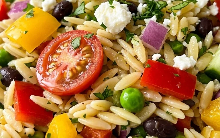 Rainbow Orzo Salad