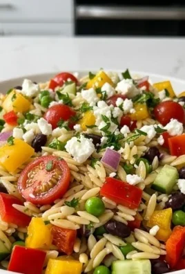 Rainbow Orzo Salad