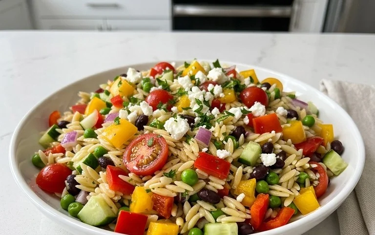 Rainbow Orzo Salad