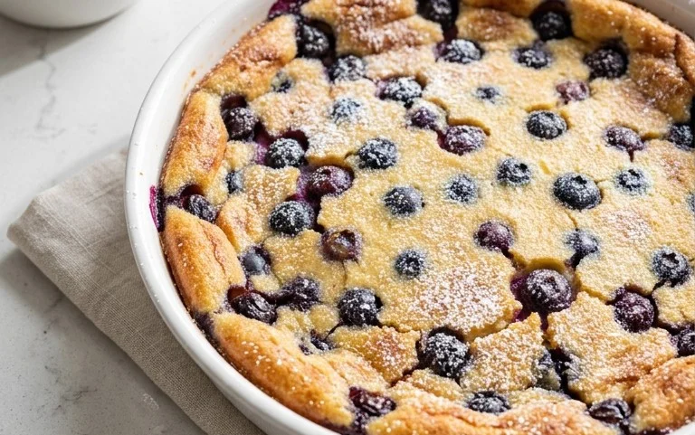 Lemon Blueberry Clafoutis